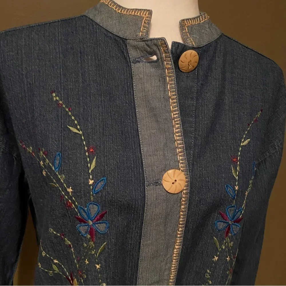 Coldwater Creek Jean Embroidered Jacket - Picture 4 of 14
